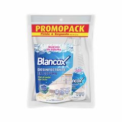 Blanqueador Desinfectante Blancox Aroma Frescura Total Pistola x 500ml + Repuesto x 500ml Promopack