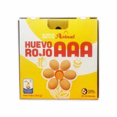 Huevos Avinal Tipo AAA Rojo Funda Cartón x 30 Unidades