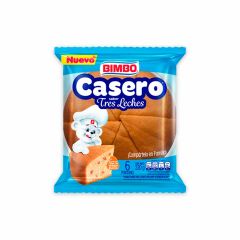 Ponqué Bimbo Casero Sabor A Tres Leches x 220gr x 6 Porciones
