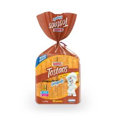 Tostaos Bimbo 100% Integrales x 300gr x 20 Unidades