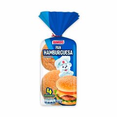 Pan Hamburguesa Bimbo Con Ajonjolí x 210gr x 4 Unidades