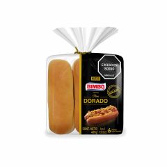 Pan Perro Bimbo Dorado X 405gr X 6 Unidades