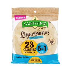 Tortillas Sanissimo 100% Salmas Ligeríssimas Tortillas De Maíz X 190gr