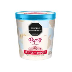 Helado Gourmet Popsy Sabor Frutos Del Bosque Wellness X 300gr