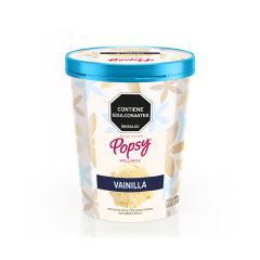 Helado Gourmet Popsy Sabor Vainilla Wellness X 600gr