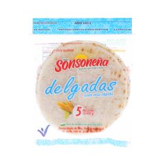Arepas De Maíz Blanco Sonsoneña Tipo Delgada x 450gr x 5 Unidades