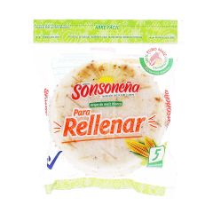 Arepas De Maíz Blanco Sonsoneña Para Rellenar x 750gr x 5 Unidades