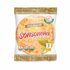 Arepas De Maíz Amarillo Sonsoneña Tipo Tela x 520gr x 5 Unidades