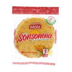 Arepas De Maíz Mote Sonsoneña x 520gr x 5 Unidades