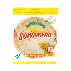 Arepas De Maíz Blanco Sonsoneña Tipo Tela x 520gr x 5 Unidades