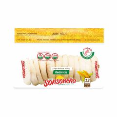 Arepas De Maíz Blanco Sonsoneña Redondas x 480gr x 12 Unidades