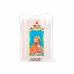 Vela San Judas Mediana Blanca 10U