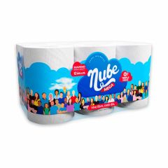 Papel Higiénico Nube Mega Aroma Fresa Triple Hoja x 12 Unidades x 30mts