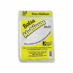 Bolsa Plástica Tipo Multiusos Arango 18x25cm x 50 Unidades