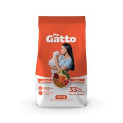 Alimento Para Gato Mr. Gatto Sabor A Salmón X 1500gr