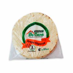Arepas De Maíz Blanco Casa Tipo Tela Gigante x 650gr x 5 Unidades