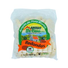 Arepas De Maíz Blanco De Casa Redondas x 470gr x 10 Unidades