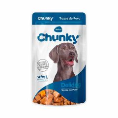 Alimento Húmedo Para Perro Chunky Delidog Trozos De Pavo x 100gr