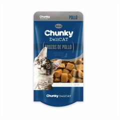 Alimento Húmedo Para Gato Chunky Delicat Trozos De Pollo x 80gr