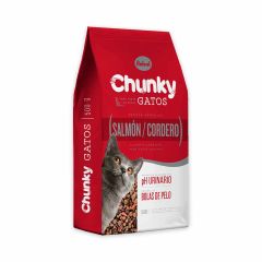 Alimento Para Gato Chunky Adulto Sabor A Salmón Y Cordero x 500gr
