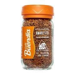 Café Soluble Buendía Liofilizado Con Sabor A Amaretto Frasco x 50gr