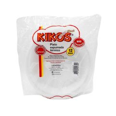 Platos Espumado Térmico Kikos Pando N 23 x 12 Unidades