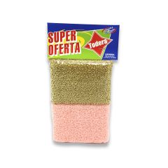 Esponja Todera Oferta Dorada+poliet 2u