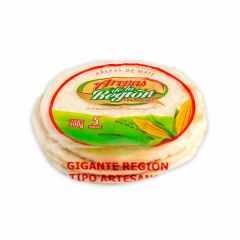 Arepas De Maíz Blanco De La Región Tipo Tela Gigante x 500gr x 5 Unidades