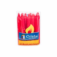 Vela Cristal Mediana 10u