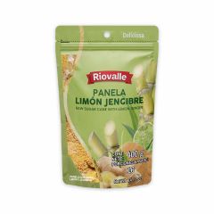 Panela Pulverizada Riovalle Con Sabor A Limón Jengibre x 400gr