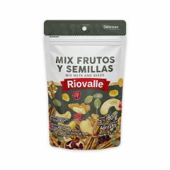 Mix Frutos Y Semillas Riovalle 80g