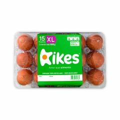 Huevos Kikes Tipo XL Colorado Pet x 15 Unidades