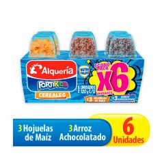 Alimento Lácteo Alquería Fortikids Cereales Surtidos x 120gr x 6 Unidades
