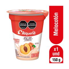 Yogurt Alquería Sabor A Melocotón Vaso x 150gr