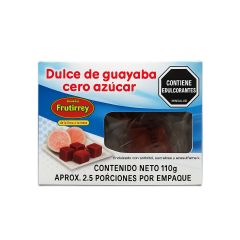 Dulce De Guayaba Frutirrey Cero Azúcar x 110gr