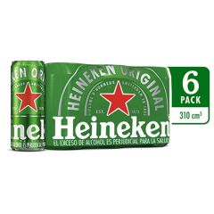 Cerveza Heineken Lata x 310ml x 6 Unidades