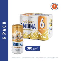 Cerveza Andina Dorada Lata x 310ml x 6 Unidades