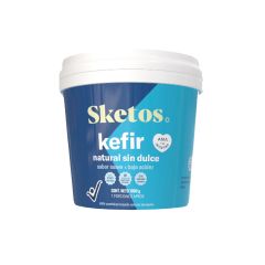 Bebida Láctea Kéfir Sketos Semidescremado Sabor Natural Sin Dulce X 1000gr