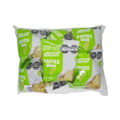 Papas La Vaquita Sabor A Limón x 300gr x 12 Unidades