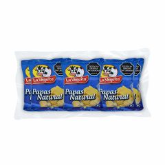 Papas La Vaquita Sabor Natural x 150gr x 6 Unidades