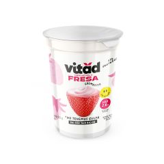 Bebida Láctea Vitad Sabor A Fresa Vaso X 150gr A Base De Yogurt Entero Cremosito