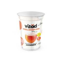 Bebida Láctea Vitad Sabor A Melocotón Vaso X 150gr A Base De Yogurt Entero Cremosito