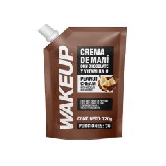 Crema De Maní Wakeup Con Chocolate Y Vitamina C Doypack X 720gr