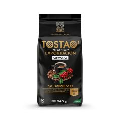 Café Tostao Premium Exportación Supremo Grano Bolsa X 340gr