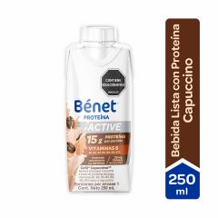 Bebida Líquida Proteína Bénet Active Sabor A Café Capuccino Tetra x 250ml