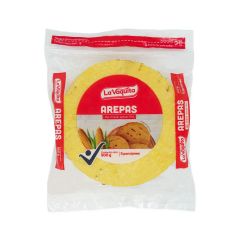Arepas De Maíz Amarillo La Vaquita Tipo Tela x 500gr x 5 Unidades
