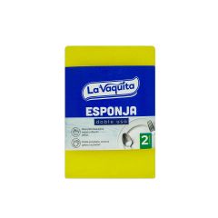 Esponja La Vaquita Doble Uso x 2 Unidades