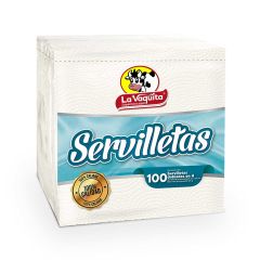 Servilletas La Vaquita Dobladas x 100 Unidades