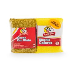 Kit De Esponjas La Vaquita Oro Plata Y Colores x Unidad