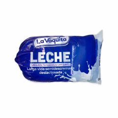Leche La Vaquita Uht Larga Vida Deslactosada Bolsa x 900ml x 6 Unidades